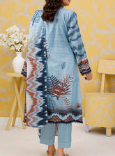 Norah Platinum Doriya Zari Printed Lawn 3 Piece Unstitched Suit NH24PDZ D-01